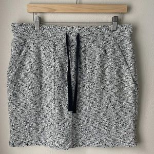 LOFT Grey Tweed Skirt - Medium
